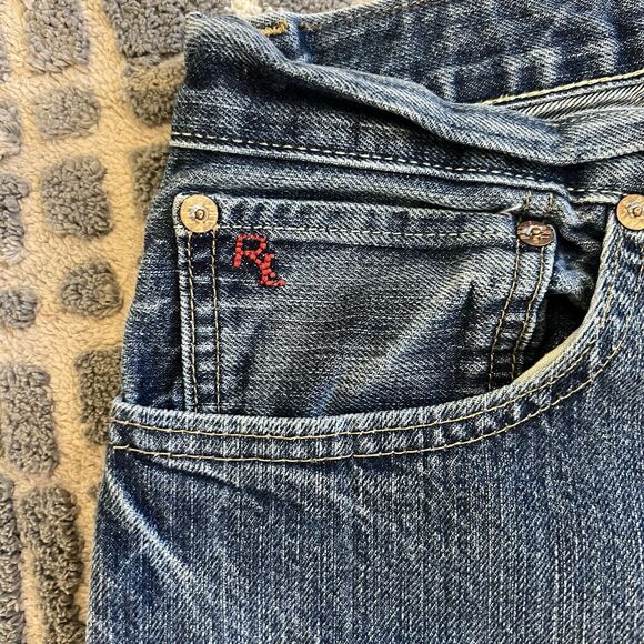 Polo Ralph Lauren Mens Jeans 35x32 Blue Denim 867 Classic Fit Preppy Cotton - Picture 2 of 8